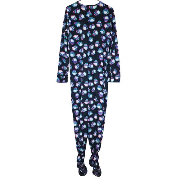 Tarea Medium Black Penguin Print Onesie Pajamas - Picture 3 of 10
